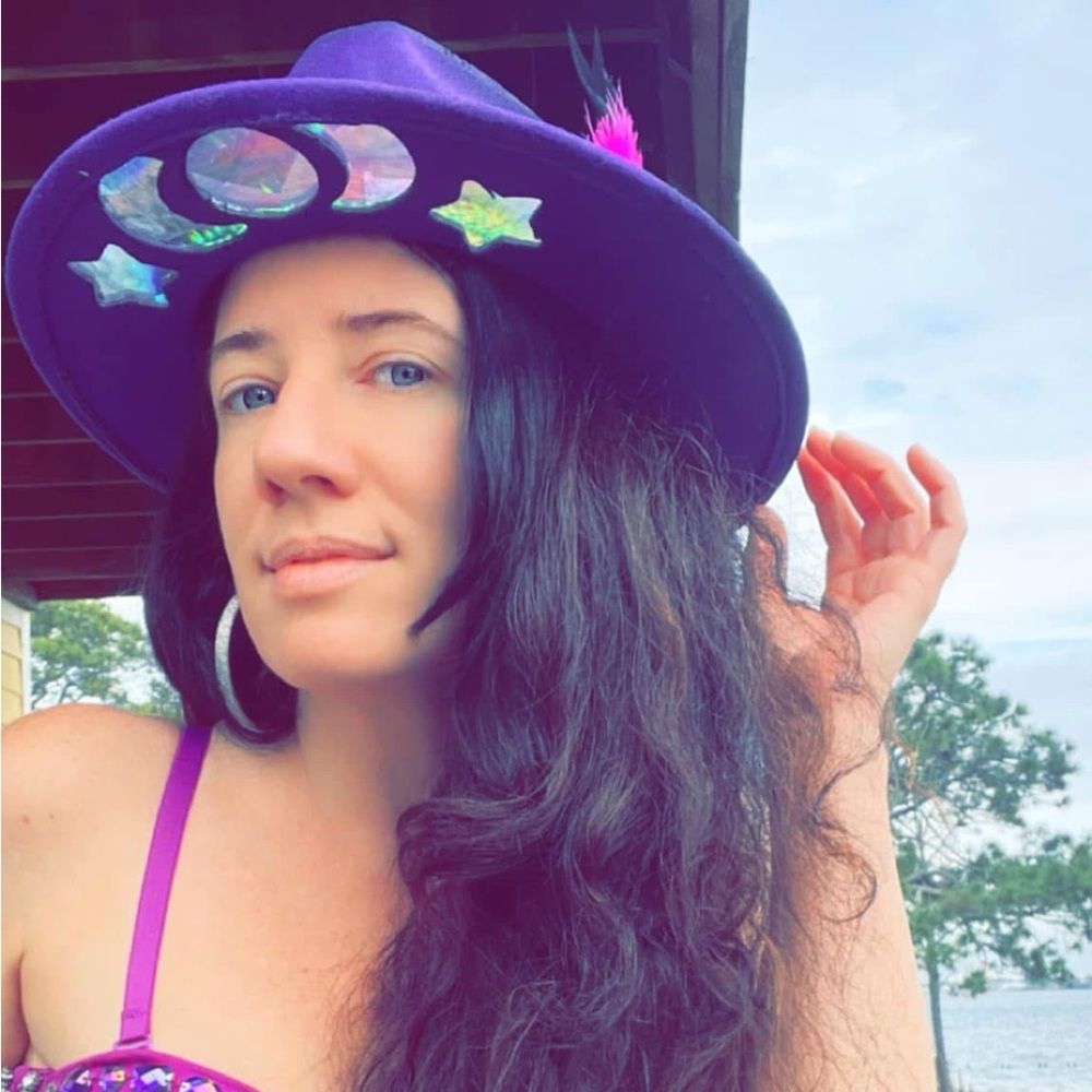 Sun catcher, Mardi Gras, Festive James Brown hat ❤️☀️